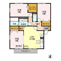 アビタシオン梅園の物件間取画像